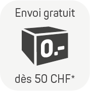 Envoi gratuit dès 50 CHF