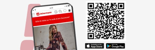 Monats-Highlights – Entdecken Sie unsere Angebote des Monats – Smartphone mit Ackermann-App und lächelnder Person im Grünen